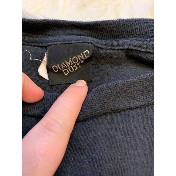 Disney MGM Studios 1987 Diamond Dust Black Cropped T-Shirt One Size Unisex USA - Picture 3 of 8